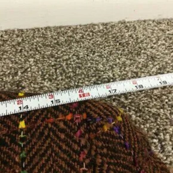 Salvatore Ferragamo Blazer Jacket Tweed Wool Herringbone Plaid Womens 46 (US 12) - Picture 13 of 14